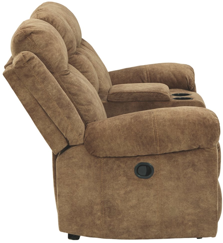 Signature Design By Ashley Huddle Up Nutmeg Double Reclining Loveseat