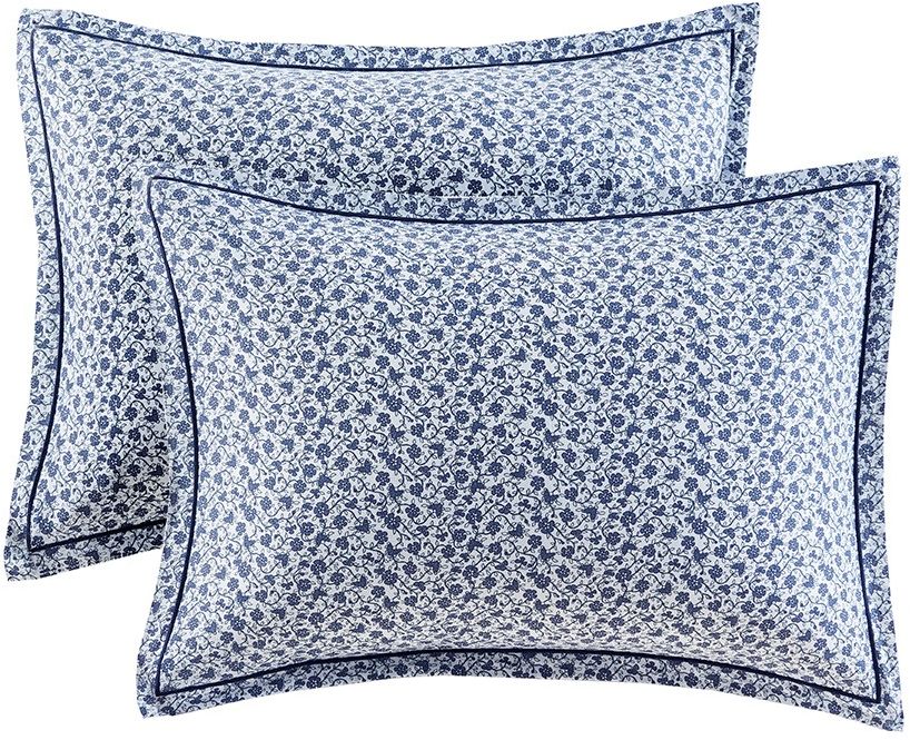 Olliix By Urban Habitat 7 Piece Blue Full Queen Maggie Reversible