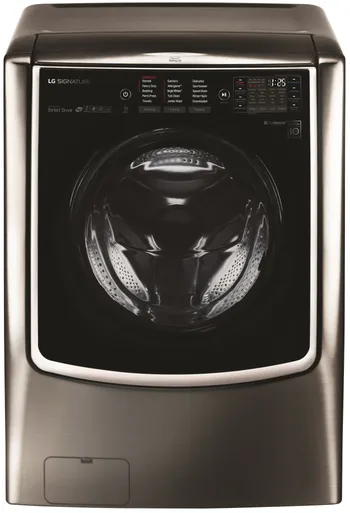Front view of the LG Signature WM9500HKA front load washer 