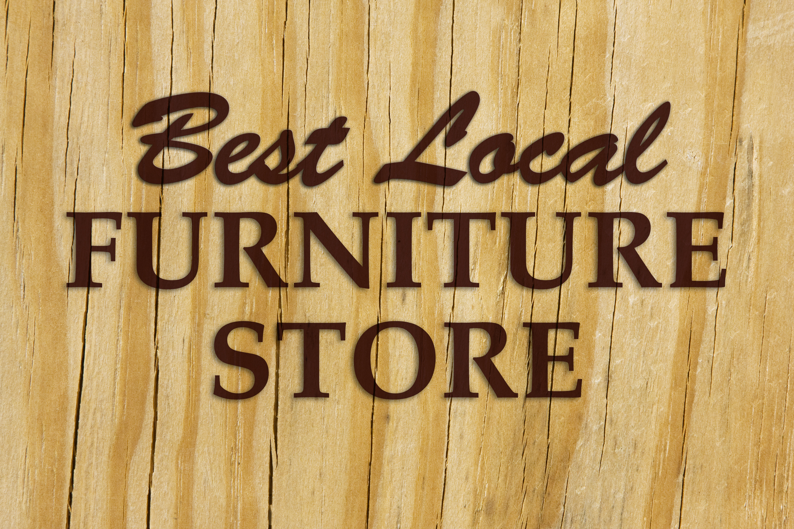 best local furniture store sign