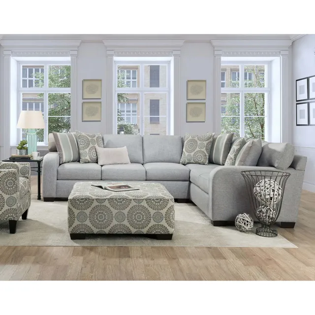 The Behold Washington Ella 2-piece L-shaped sectional shown in a living room 