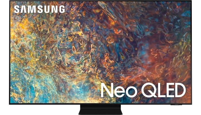 Front view of Samsung Neo QLED QN90A 4K TV
