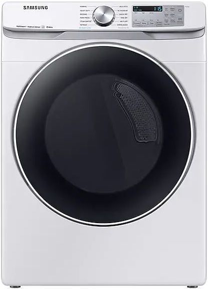 Stock photo of a Samsung gas powered dryer.