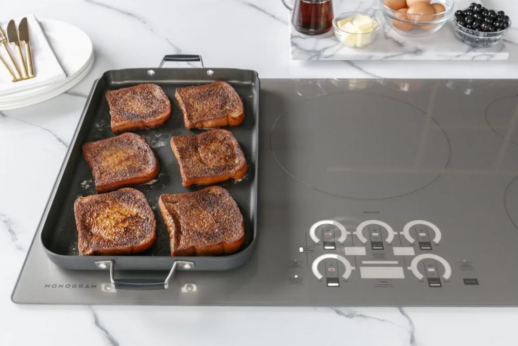 Monogram Silver Induction Cooktop