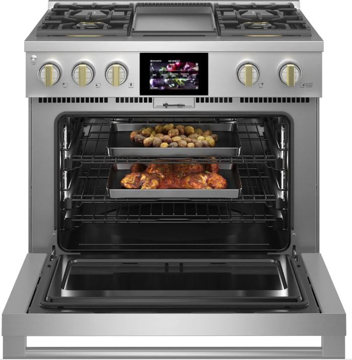 Monogram Statement Collection 36in Stainless Steel Pro Style Dual Fuel Range