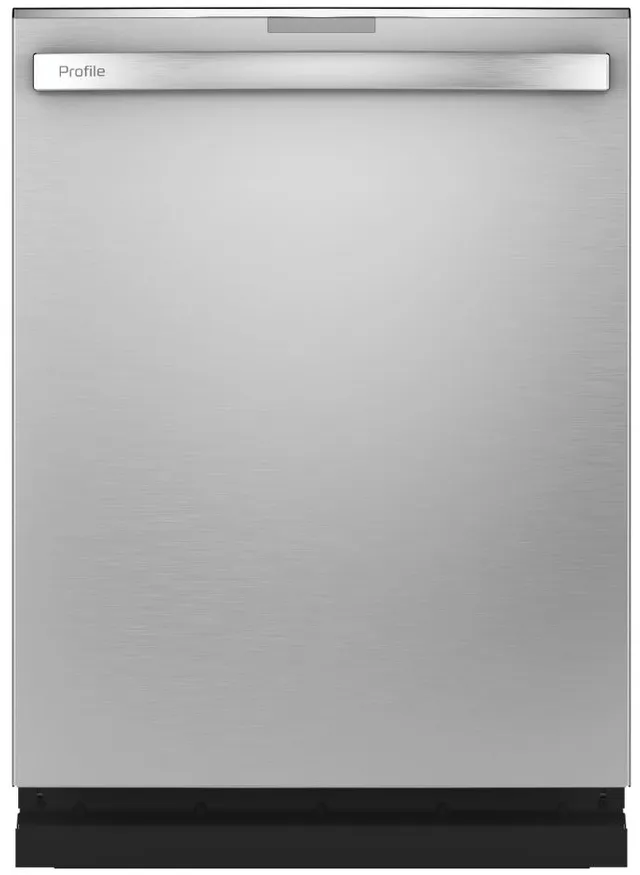 GE Profile silver dishwasher