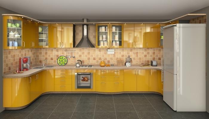 Kitchen with multiple appliance finishes