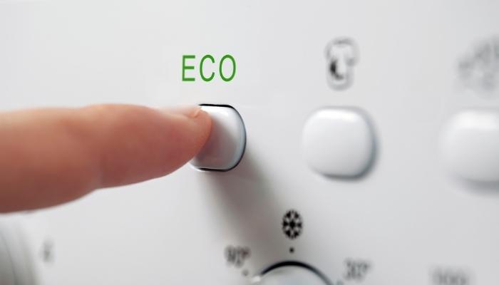 Eco mode on laundry machine
