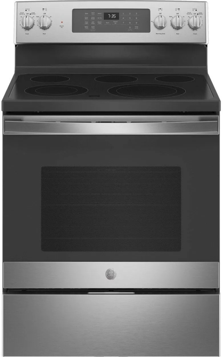 electric range with self cleaning oven