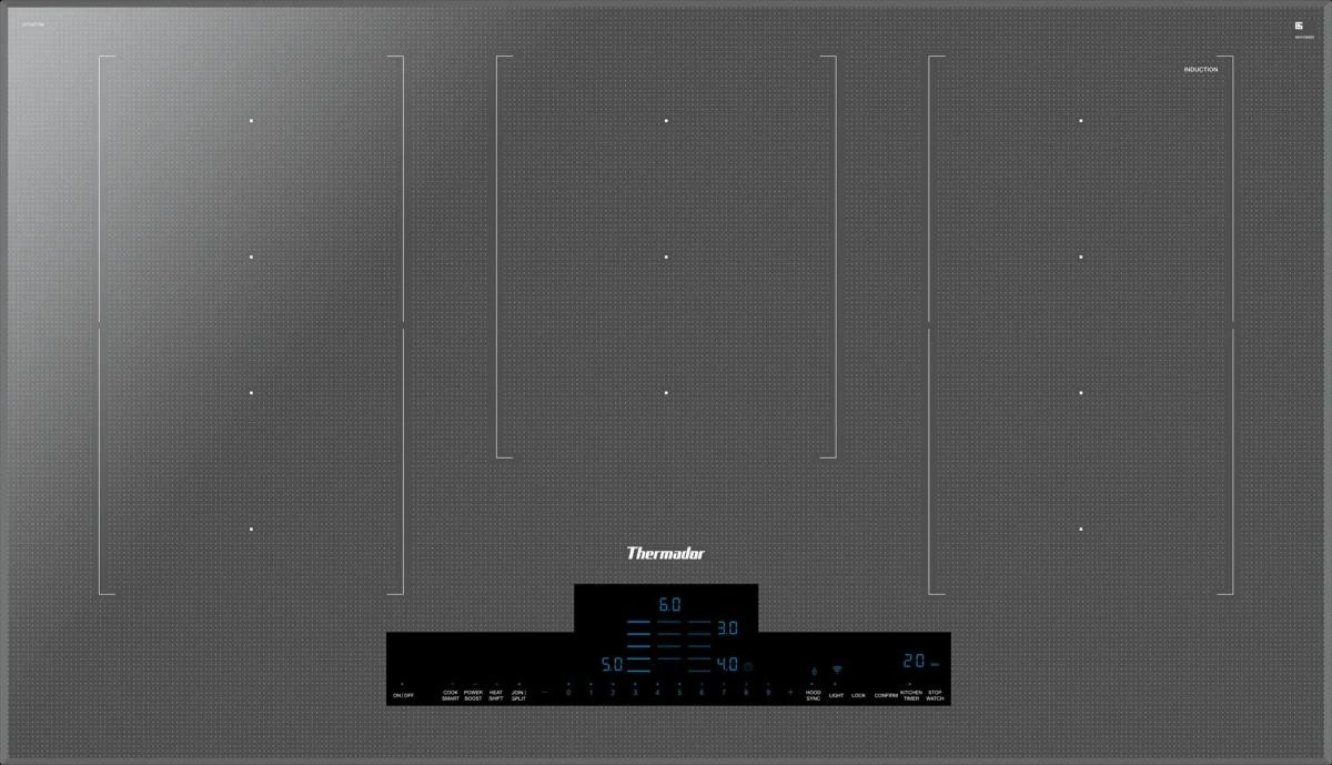 Thermador Liberty Silver Mirror Induction Cooktop