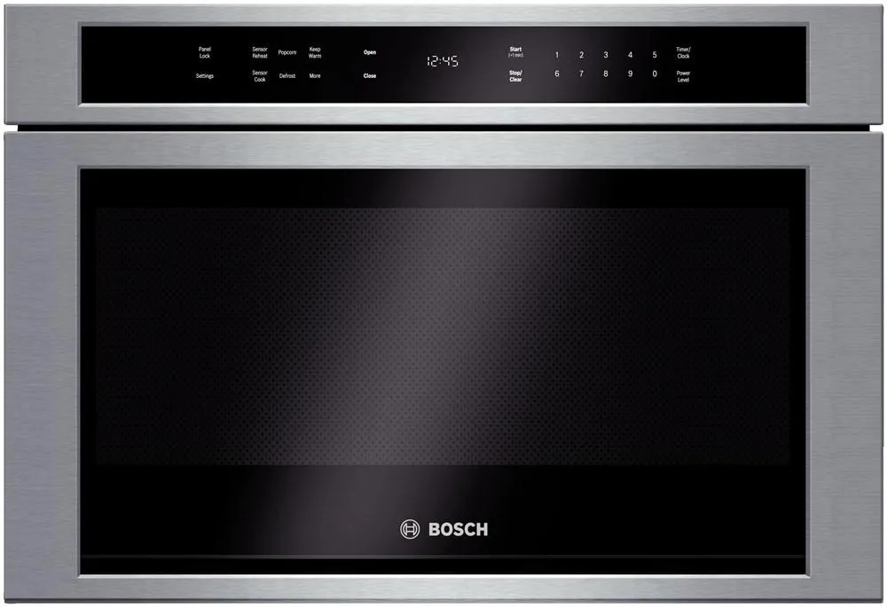 Front view of Bosch HMD8451UC microwave drawer 