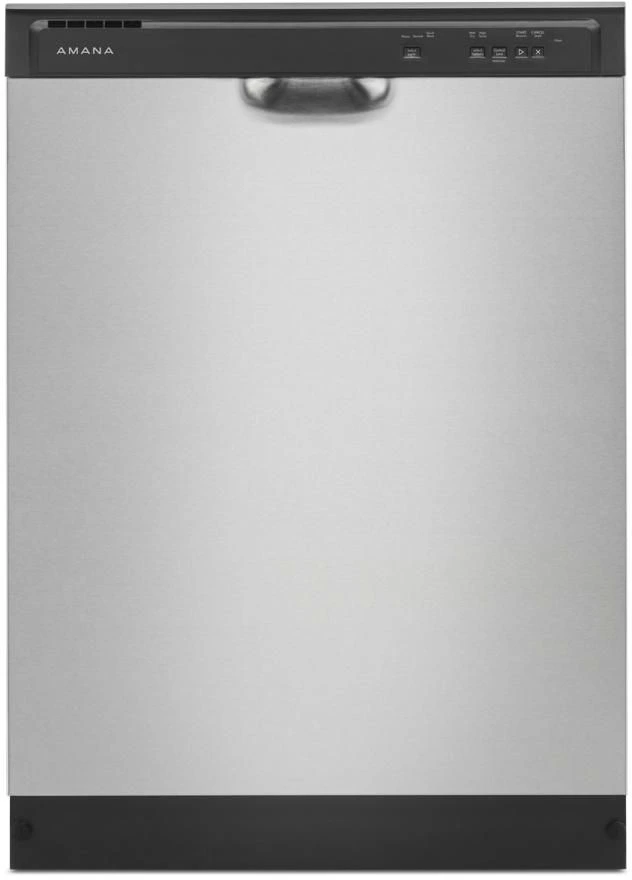 Front control stainless steel Amana dishwasher