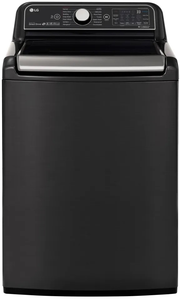 Front view of LG WT7900HBA top load washer 