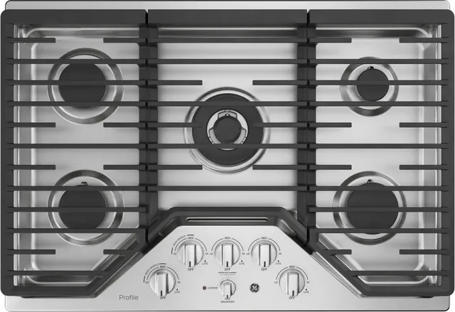 GE Profile 30” Stainless Steel Gas Cooktop