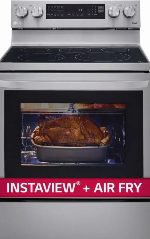 LG InstaView electric range with Air Fry