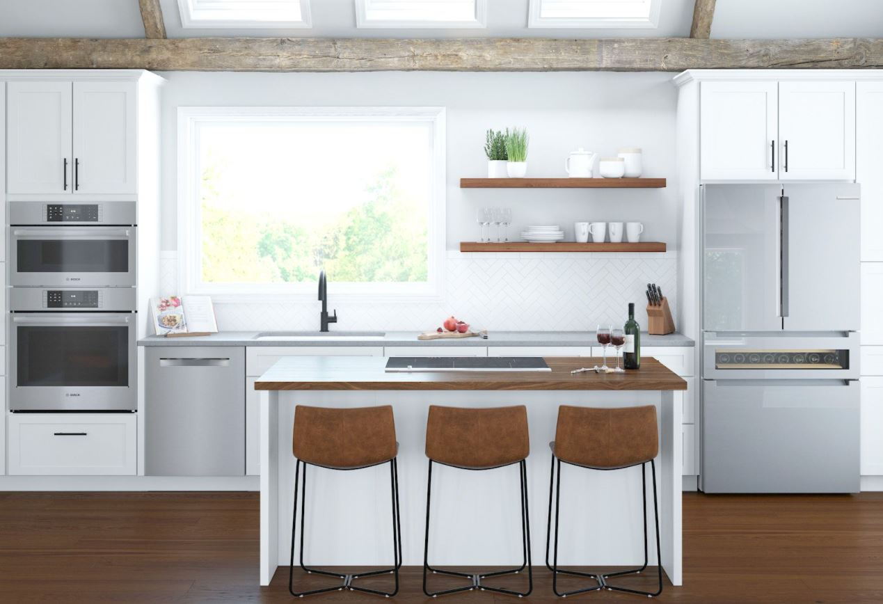 modern Bosch kitchen suite 