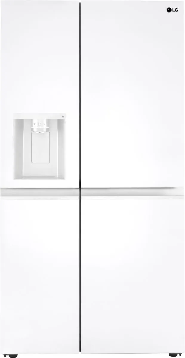 LG Smooth White Side-by-Side Refrigerator