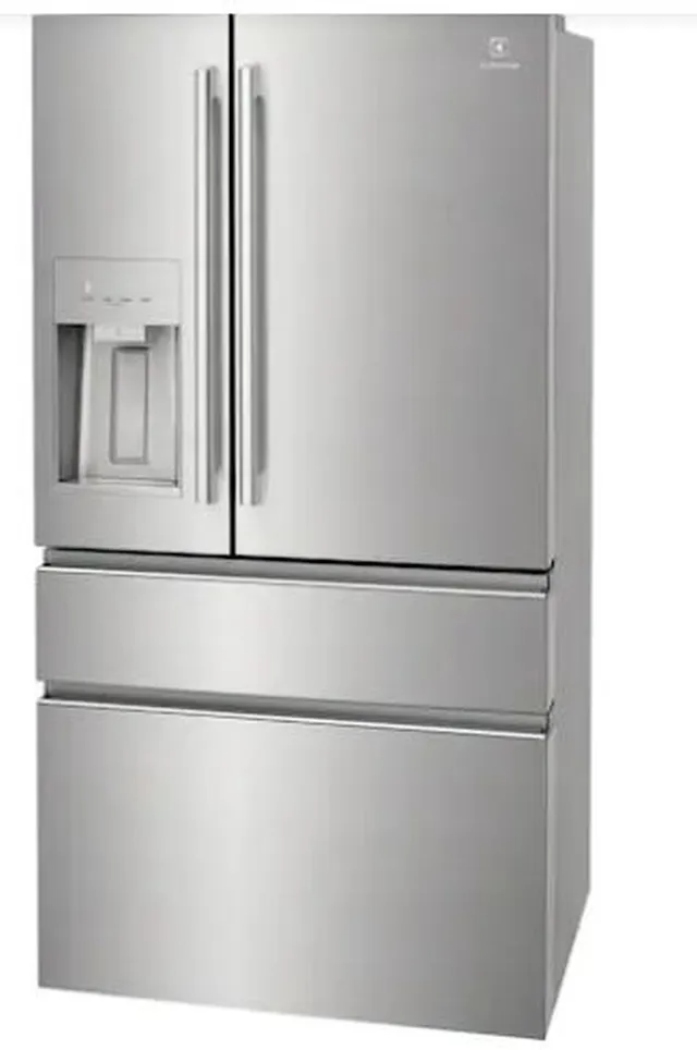 Front view of Electrolux French door refrigerator