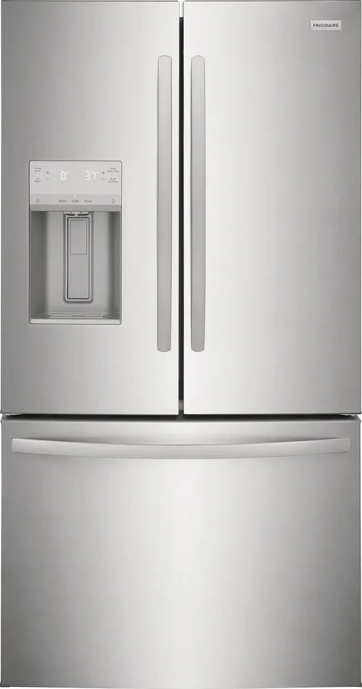 Front view of Frigidaire FRFS2823AS French door refrigerator 