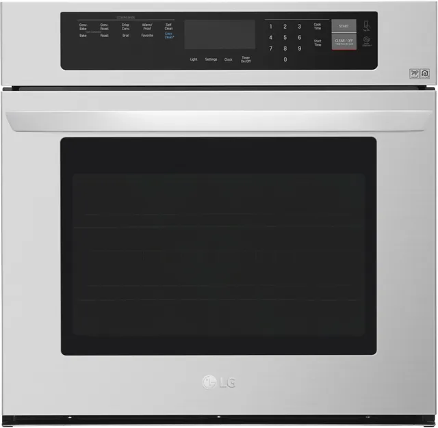 Front view of LG 30” single electric wall oven