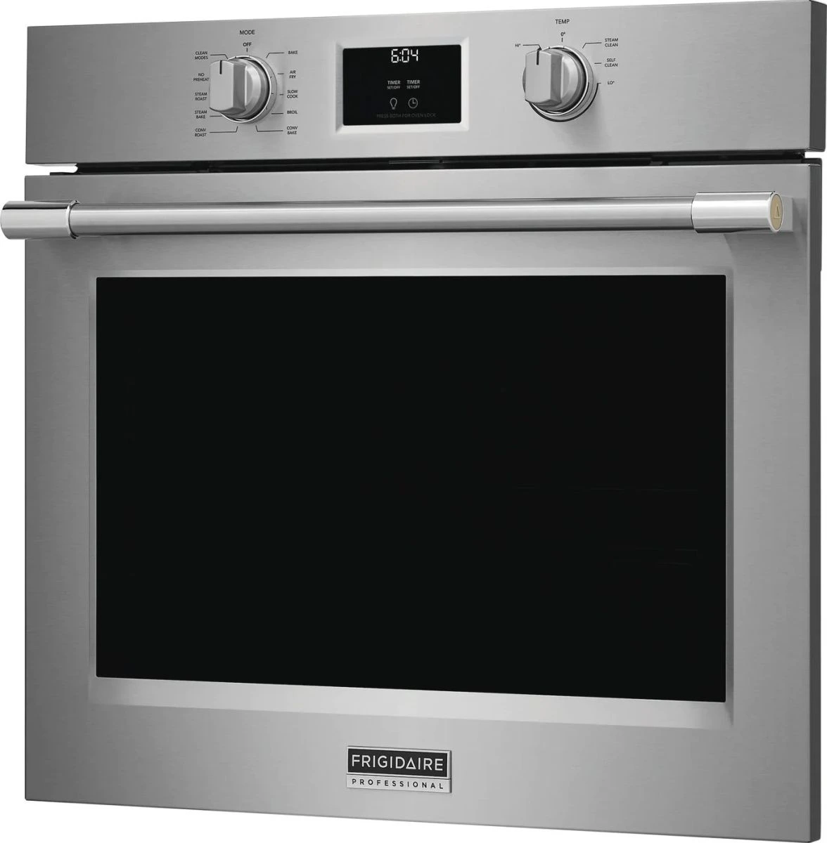 Front view of the Frigidaire Professional PCWS3080AF electric oven 