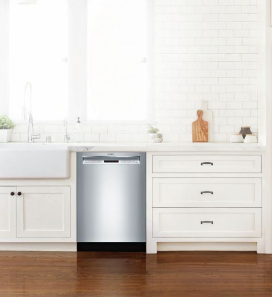 Bosch dishwasher in a sunny kitchen