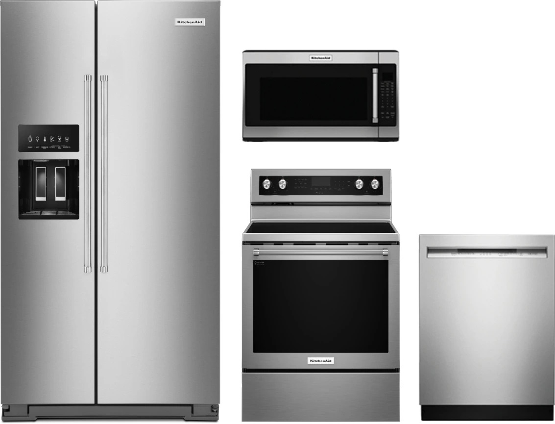 KitchenAid KAKITKFEG500 4-piece appliance bundle 