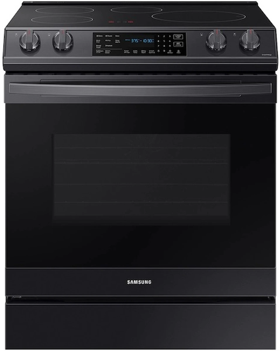 Front view of the Samsung NE63B8611SG 30” induction range