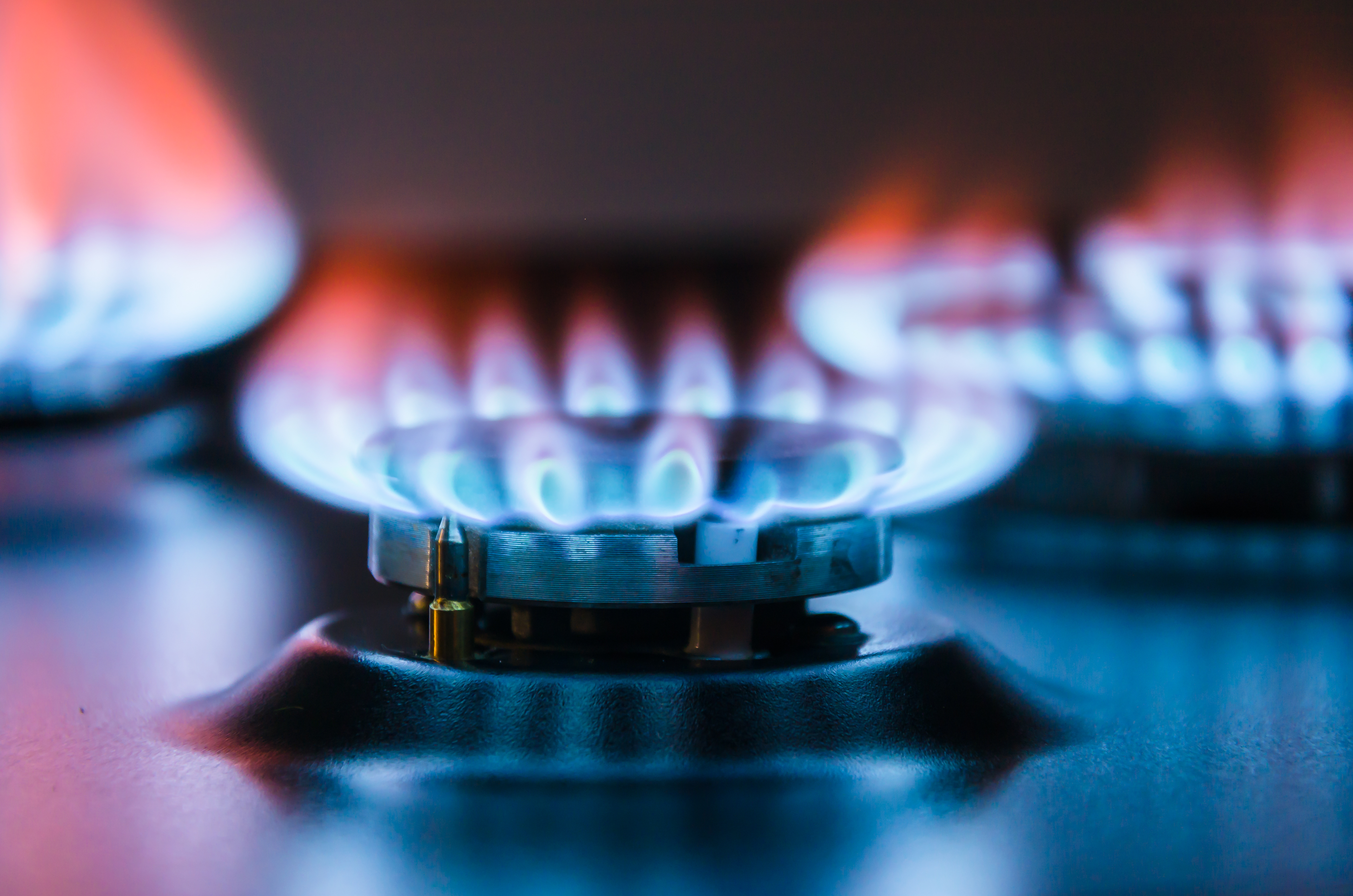 A gas burner 