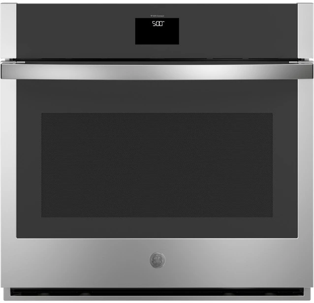Front view of the GE JTS5000SNSS 30” wall oven 