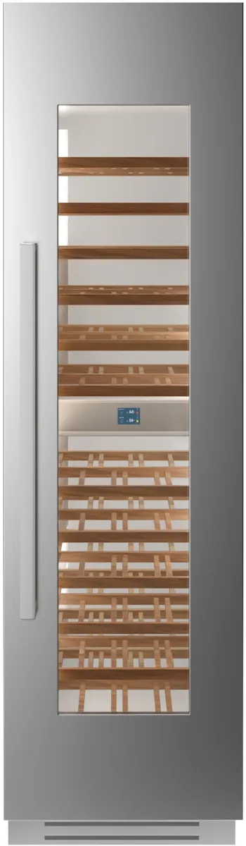 Front view of the Bertazzoni REF24WCPIXR wine cooler 