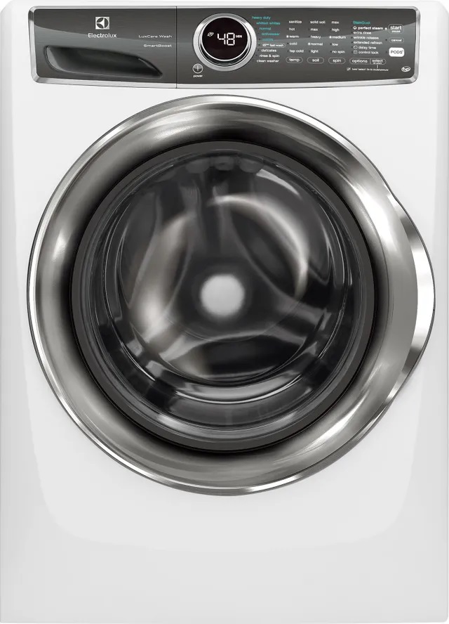 Front view of Electrolux EFLS627UIW front load washer