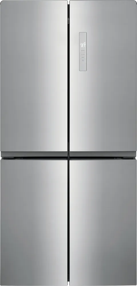 Front view of the Frigidaire FRQG1721AV stainless steel French door refrigerator 