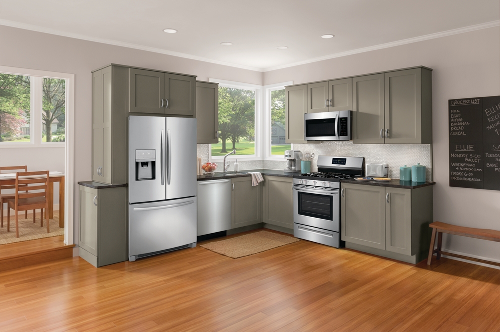 Lifestyle image of kitchen full of Frigidaire appliances 