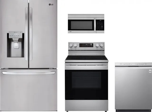 LG 4 piece stainless steel kitchen package