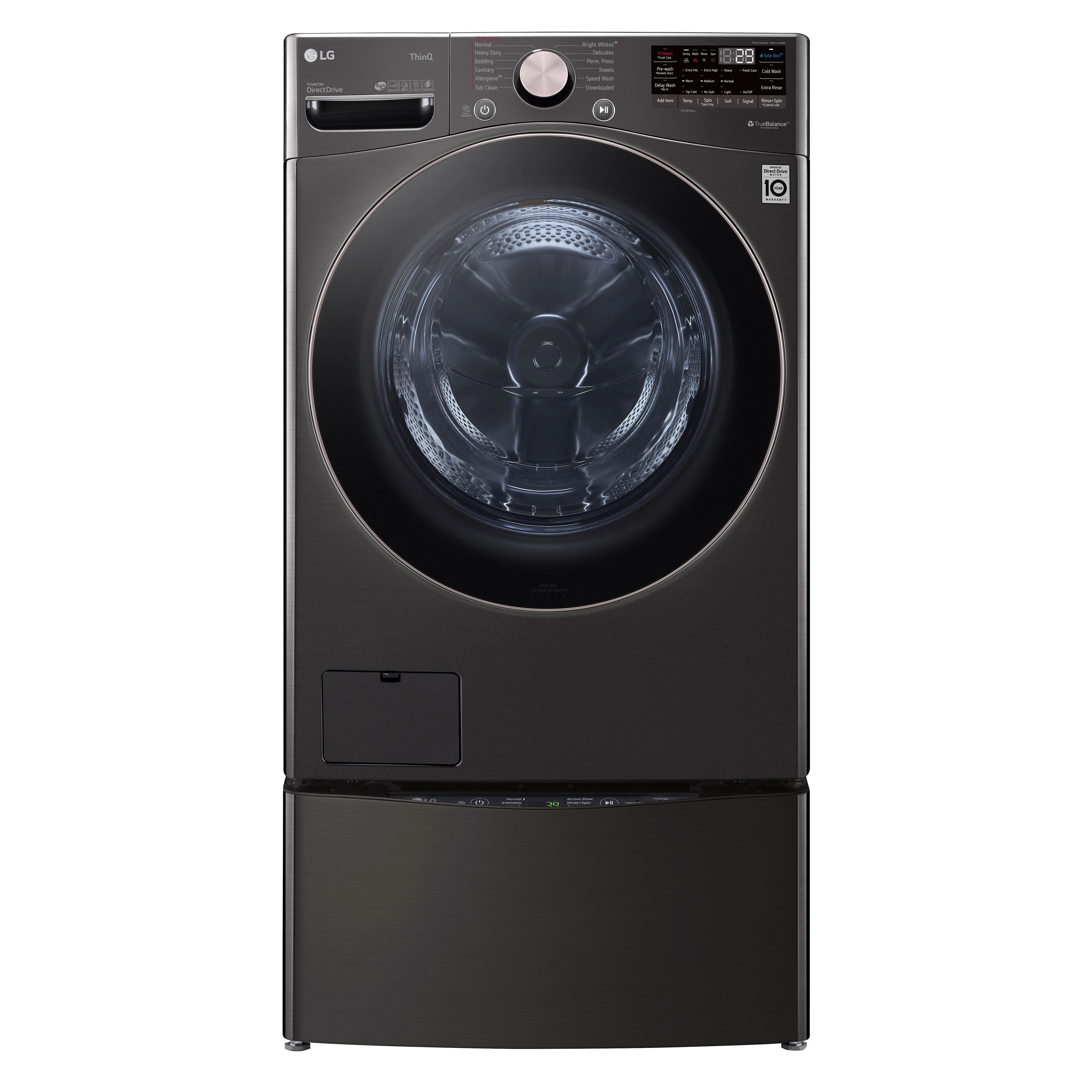 Front view of LG WM4000HBA front load washer