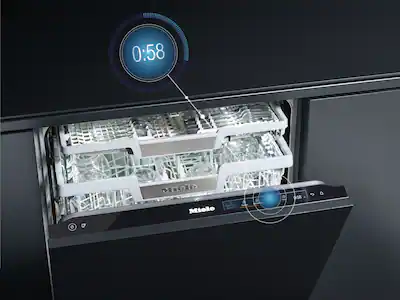  graphic showing the quick cycle on a Miele dishwasher 