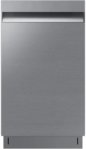 Front view of  Samsung 18" Fingerprint Resistant Stainless Steel Built In DishwasherDW50T6060US dishwasher 