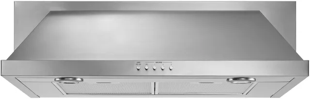 Front view of the Maytag UXT5536AAS under cabinet hood 