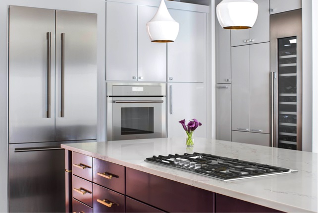 modern kitchen with thermador refrigerators in various configurations