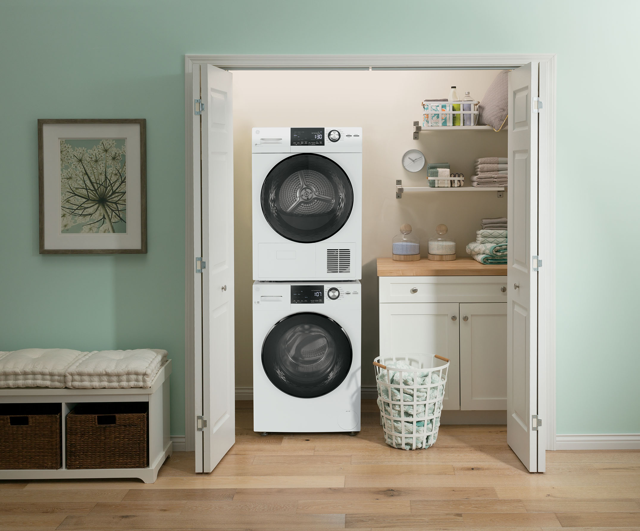 GE 24 inch compact laundry closet