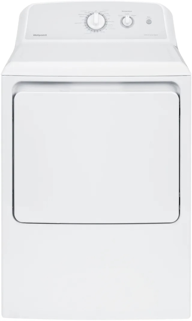 Hotpoint 6.2 Cu. Ft. White Front Load Electric Dryer