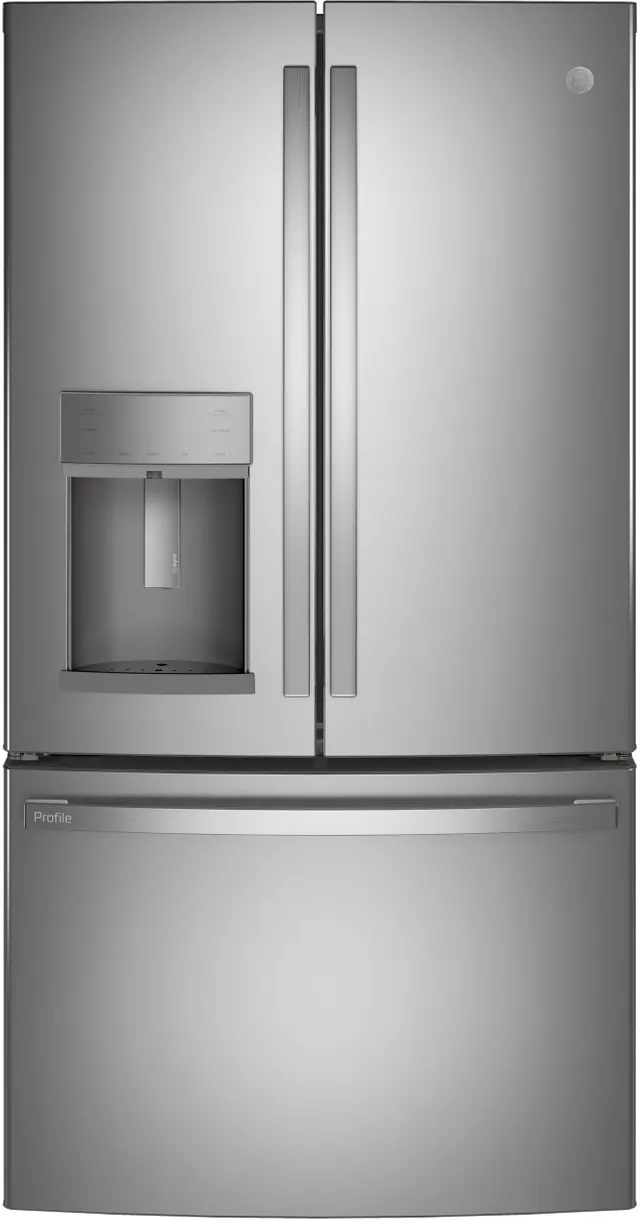 French door refrigerator with bottom freezer