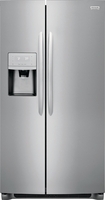 stainless steel side by side refrigerator
