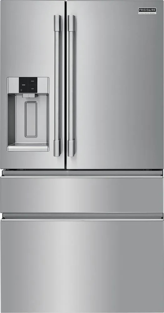 Front view of Frigidaire Professional PRMC2285AF French door refrigerator 