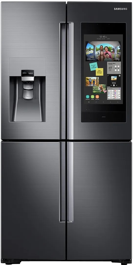 Front view of Samsung RF22N9781SG French door refrigerator 