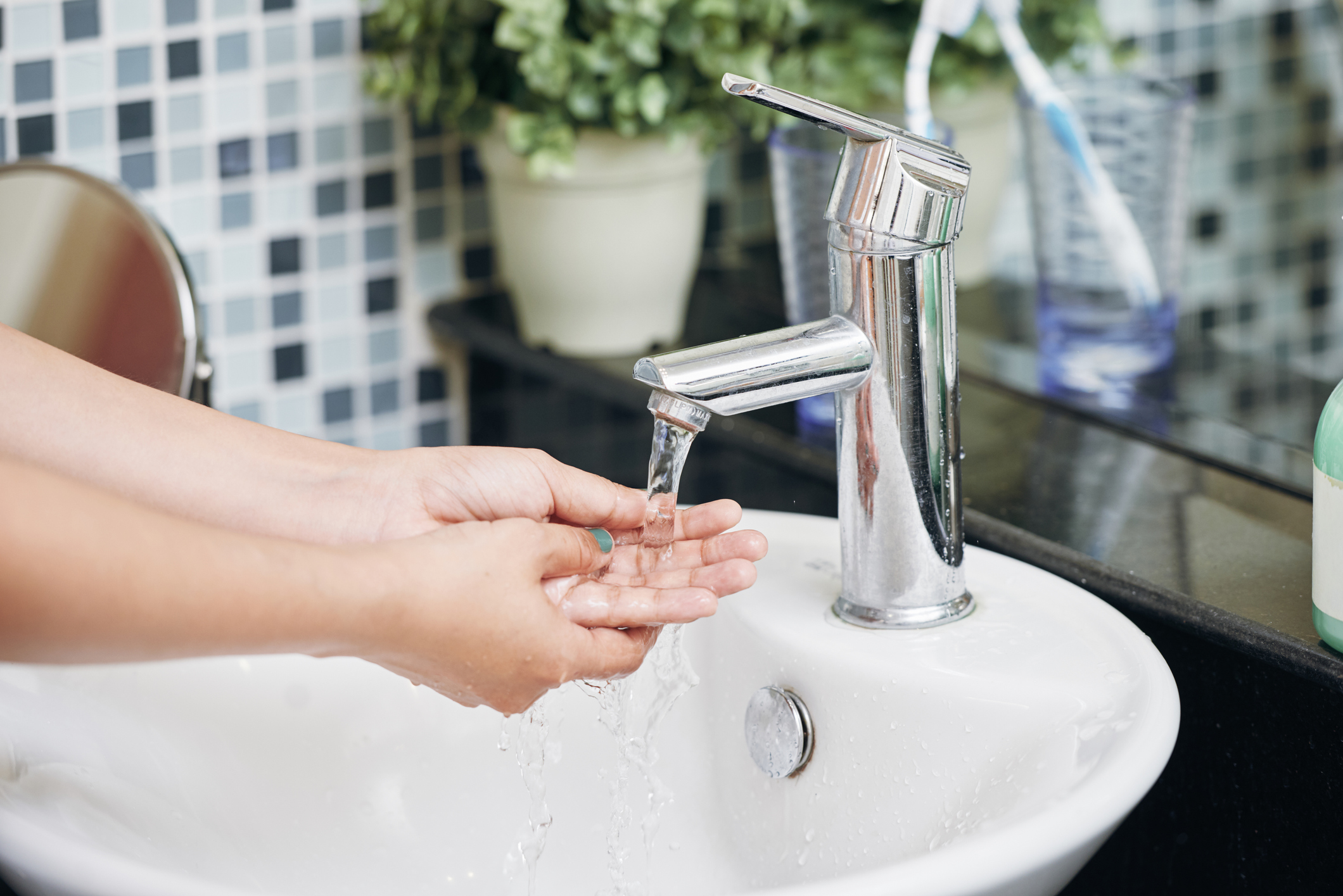 benefits of water softener running faucet