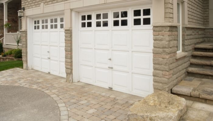 Two-door garage closed tight in nice home