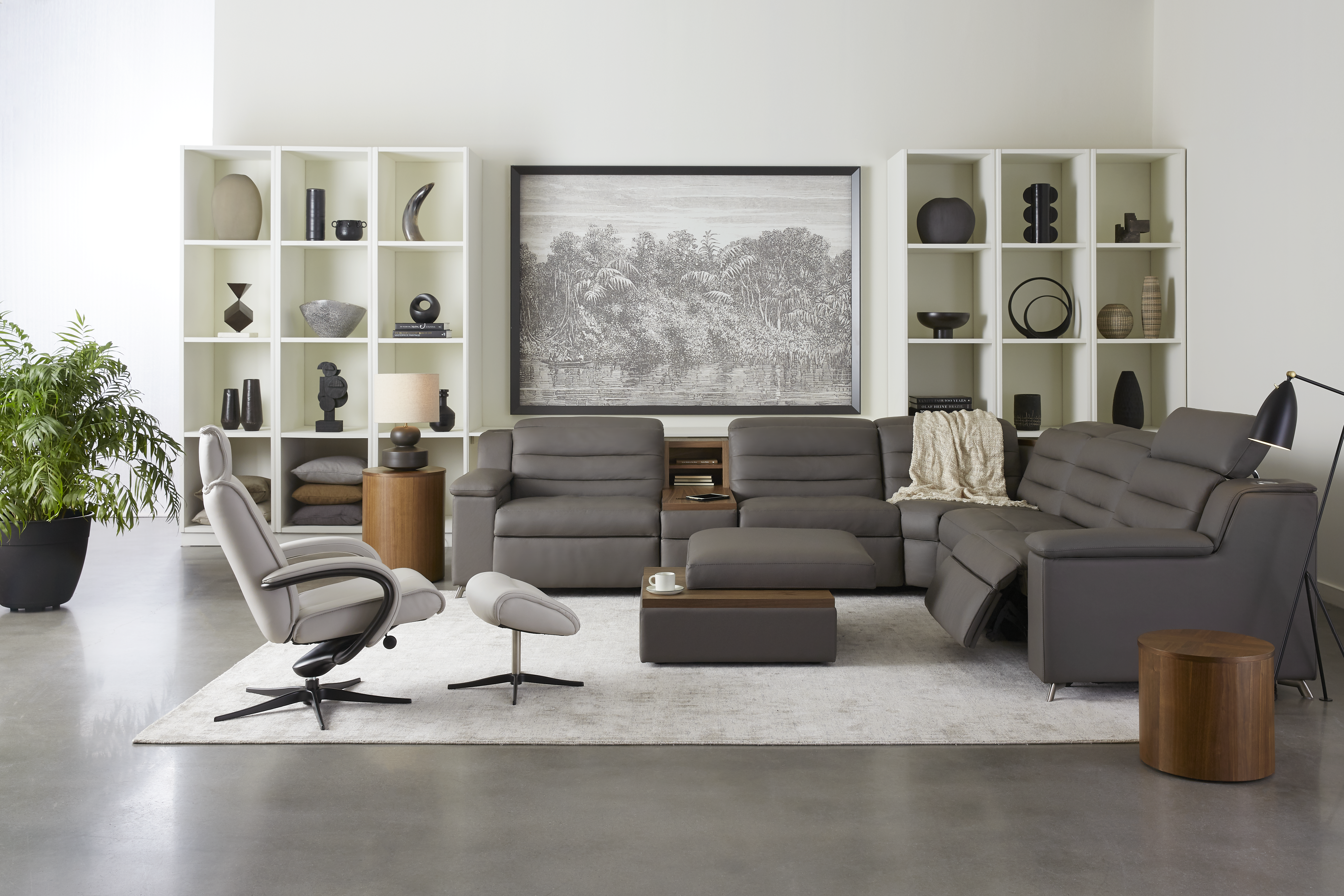 Leather is a chic classic that helps bring a touch of class to indoor spaces.