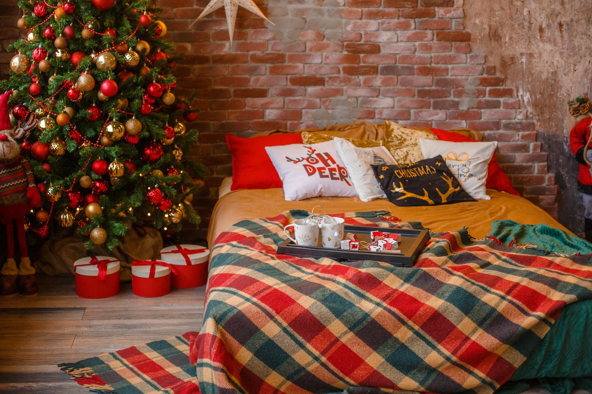 Your bedroom can turn into a winter wonderland too with these festive decor ideas.
